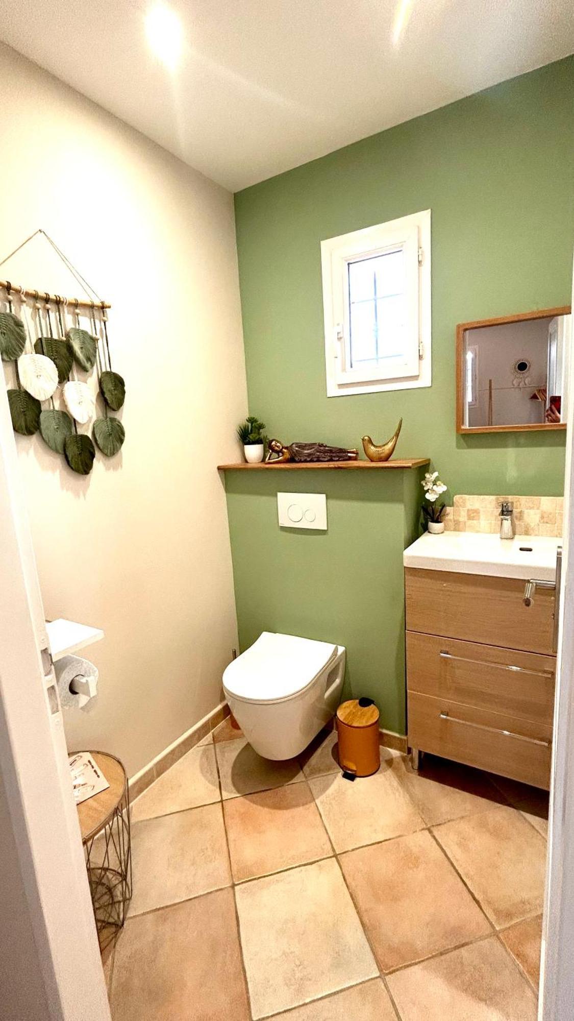 2 Hebergements - 10 Couchages - Parking, Piscine, Jacuzzi - Convivialite รอกเกอบรูน-ซูร์-อาร์ฌ็องส์ ห้อง รูปภาพ